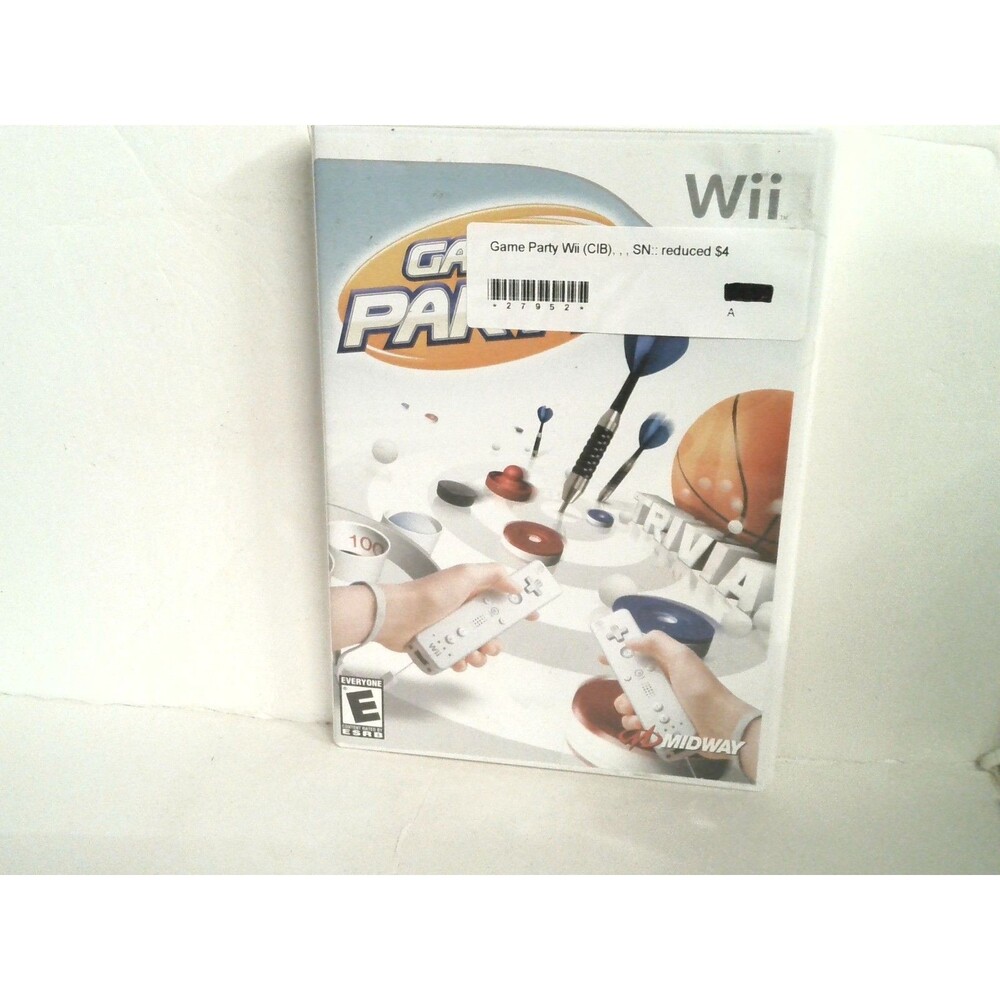 Game Party For Wii CIB Action Game Genre